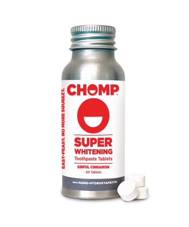 Chomp Super Whitening Toothpaste Tablets with Nano Hydroxyapatite