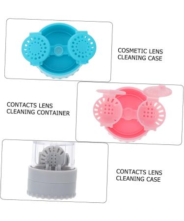 Solustrie 4-Piece Colored Contact Lens Travel Set | Durable PP Container & Toiletry Organizer for Easy Lens Care - Buy Online on GoSupps.com