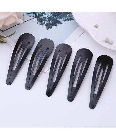 50 Pieces Black Hair Clips - 5cm Metal Hair Accessories for Girls & Children - Perfect for Every Hairstyle - Buy Online on GoSupps.com