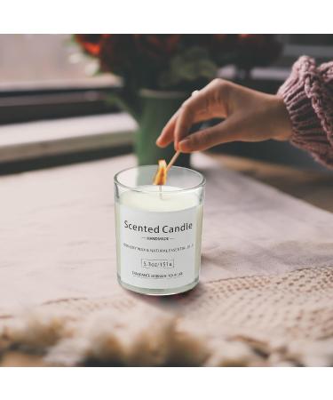 VETOUR Glass Fragrance Candles 4PCS Freesia+Jasmine Soy Candle Set | 21.2 OZ | 160 Hours | Aromatherapy Gift for Women | Mother's Day & Christmas - Buy Online on GoSupps.com