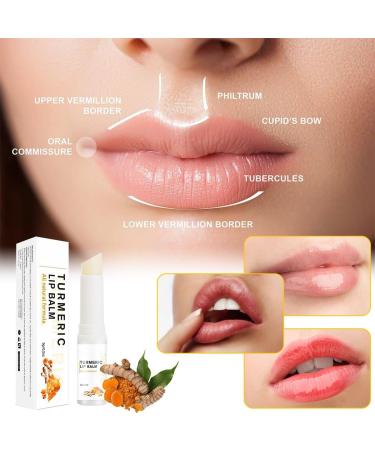 Turmeric Lip Balm Stick Lip Care Cream Daily Lip Care Balm Lip Lightening For Dark Lips Turmeric Long Lasting Moisturizing Lips Balms Reduces Chapped Dry Lips Repairs Cracks - Buy Online on GoSupps.com