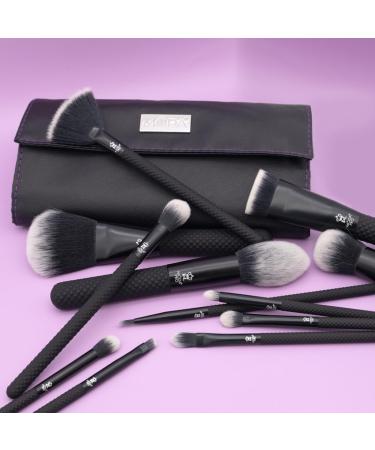 M DA PRO 13PC Wrap Kit - Professional Black Makeup Brush Set for Flawless Application - Buy Online on GoSupps.com