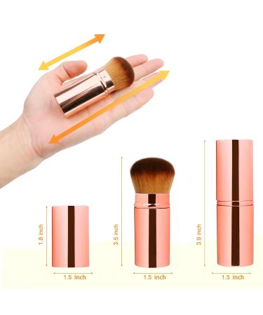 UNIMEIX Retractable Kabuki Makeup Brush for Liquid and Powder Cosmetics - Gold, 1 Pack - Buy Online on GoSupps.com