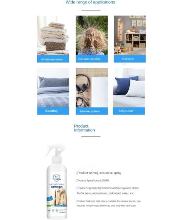 Anti Static Spray Clothes Static Spray Hair Anti Static Spray - Buy Online on GoSupps.com