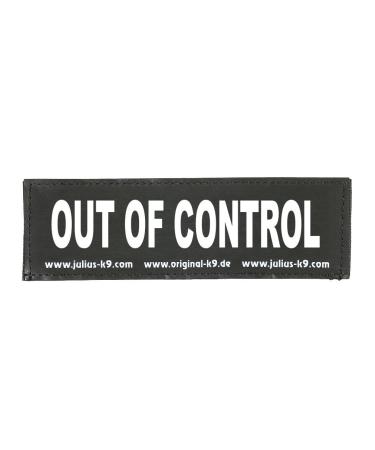 Julius-K9 162LR-G-33486 Velcro label OUT OF CONTROL black - Buy Online on GoSupps.com