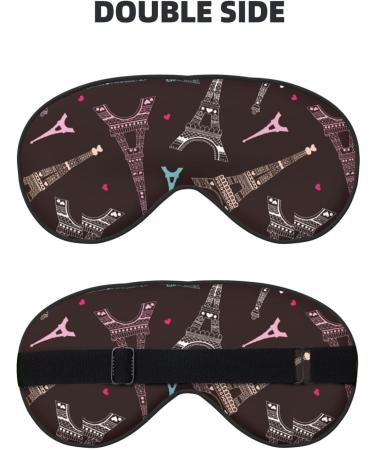 Eiffel Tower Sleep Mask | Double-Sided Eye Mask | Soft Adjustable Covers for Perfect Shading & Eye Edema Relief | International Shipping Available - Buy Online on GoSupps.com