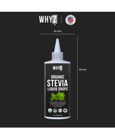 Organic Stevia Liquid Drops Zero Calorie Natural Sweetener for Coffee, Tea & Baking, Pure Stevia Extract, Keto Friendly, 1 fl oz, 228 Servings - Buy Online on GoSupps.com