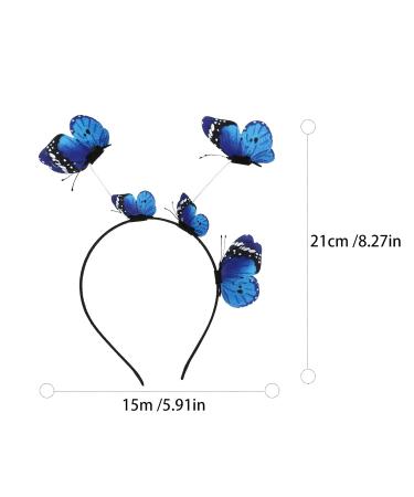 Fomiyes Butterfly Hair Band for Women - Blue Butterfly Headband for Party & Cosplay - 1 Pack FEE Headdresses - Buy Online on GoSupps.com