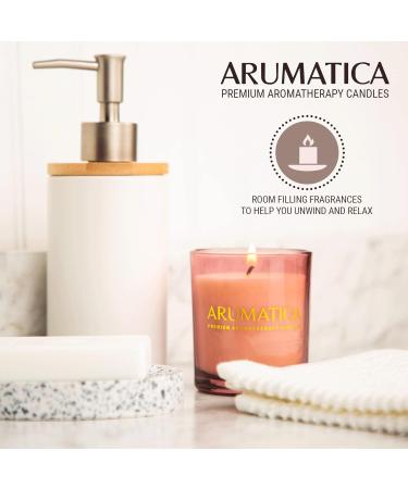 ARUMATICA Premium Aromatherapy Candles | Scented Candle Gift Set for Women | Stress Relief & Relaxation | 4 Pack - Ideal Self Care Gifts for Bath | International Shipping Available - Buy Online on GoSupps.com