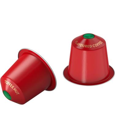 STARBUCKS Toffee Nut Flavoured Coffee by Nespresso Blonde Roast Coffee Capsules 8 x 10 (80 Capsules) - Buy Online on GoSupps.com