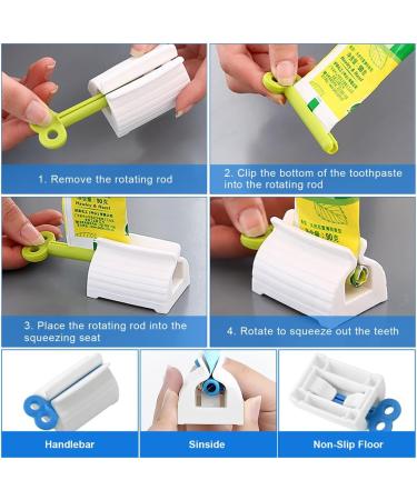 Shop DGN 9-Piece Toothpaste Squeezer & Dispenser - Universal Tube Squeezer for Toothpaste Hand Cream & More - Buy Online on GoSupps.com