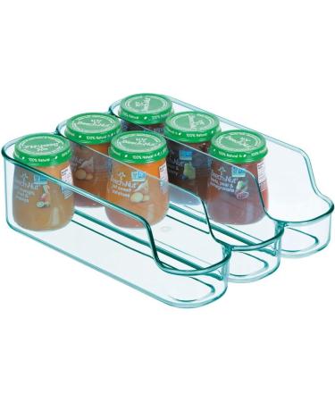 mDesign Set of 2 Divided Storage Box for Baby Food and Small Kitchen Organiser - Sea Blue - Buy Online on GoSupps.com