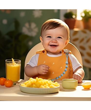 Buy Wesweet BPA-Free Silicone Pacifier Chain | Gift-Ready Baby Pacifier Band for Boys & Girls (Blue + Apricot) - Buy Online on GoSupps.com