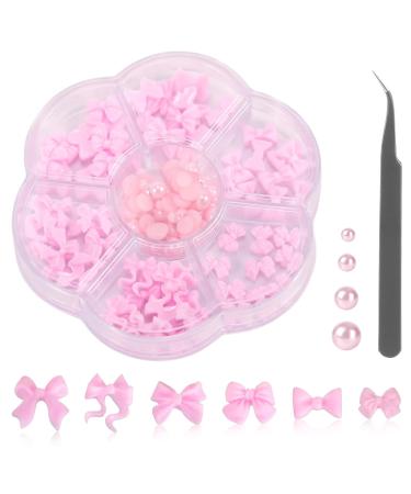 Nayyana loop-nail plug-plug stones crystal 3D loop nail trailer loop nail trailer set for acrylic nails design DIY decoration nail art rhinestones-pink