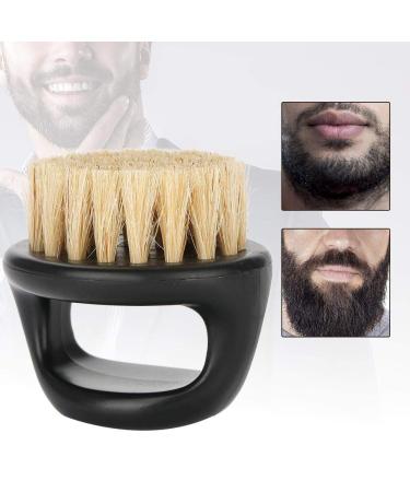Premium Beard Brush for Men - 3 Styles | Black Handle & White Bristles | Ultimate Beard Care Solution - Buy Online on GoSupps.com