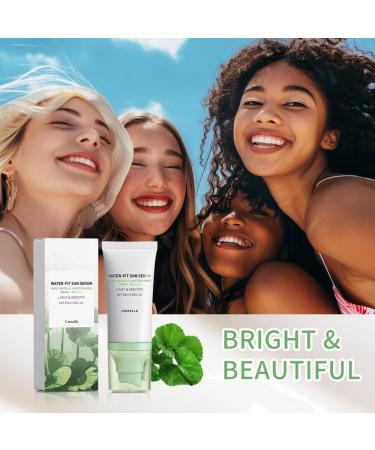 Centella Sunscreen SPF50+ PA++++ 50ml - Pure Centella Asiatica Water-Fit Sun Serum Light & Smooth Skin Protection - Buy Online on GoSupps.com