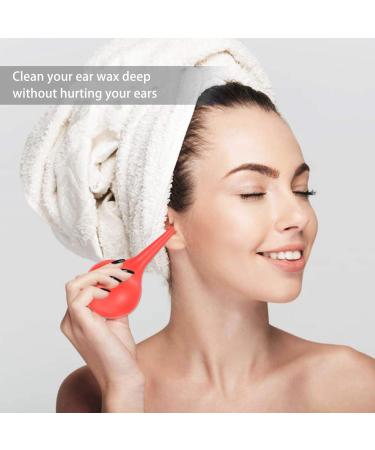 DOITOOL Ear Syringe Hand Bulb - 90ml Red Rubber Squeeze Bulb for Ear Cleaning - Adults, Kids, Pets - Ear Wax Removal Tool - Buy Online on GoSupps.com