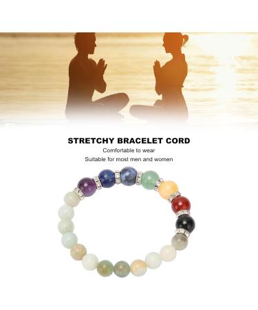 7 Chakra Bracelet for Stress Relief | Hand Cut Crystal Meditation Bracelet for Men & Women | Lightweight & Peaceful - Buy Online on GoSupps.com