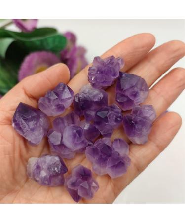 100g Natural Skeletal Purple Amethyst Crystal Cluster Display Specimen Aquarium Decor Reiki Rock Stone Crystal Cluster 100g bulk