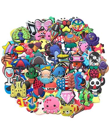 GZLSXCL 25,50,100,125 Random Shoe Charms for Clog Shoes Party Favor Birthday Gifts
