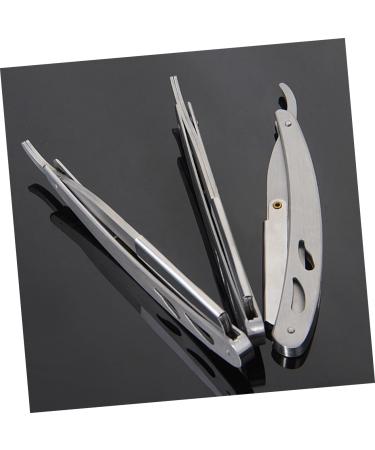 Shop Cabilock Father's Day Gifts: 6-Piece Stainless Steel Razor Holder Set for Men - Vintage Folding Razor Holder - Buy Online on GoSupps.com