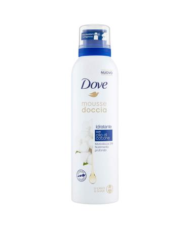 Dove Mousse Shower with Moisturizing Cream Cotton Oil 200 ml Cotton-seed oil