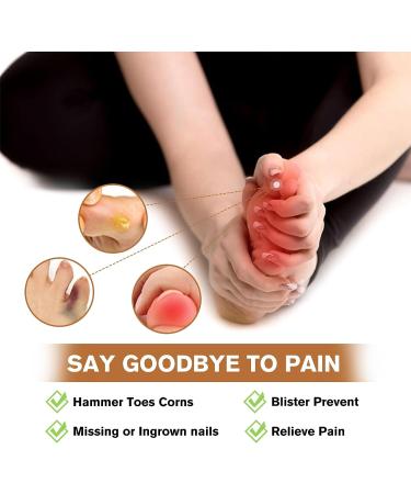 30 Pcs Silicone Anti-Friction Toe Protectors for Men and Women - Breathable Gel Toe Sleeves with Hole for Corns, Blisters, and Rubbing - Buy Online on GoSupps.com