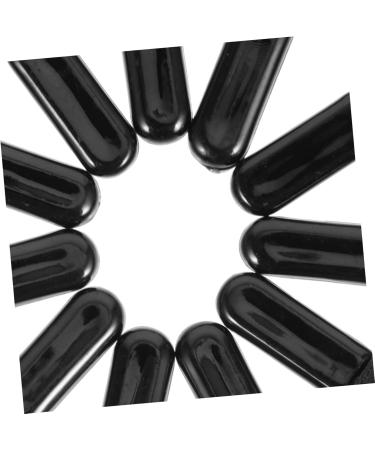 Outanaya 100pcs Mini Eyeshadow Swab Lipstick Brush Applicator Eyelash Spoolie Lip Balm Brush Plastic Black - Buy Online on GoSupps.com