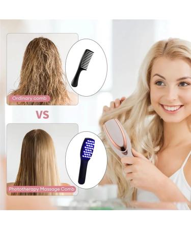 Watera 3-in-1 Phototherapy LED Massage Comb Rechargeable Scalp Vibrating Brush for Hair Growth Anti-Hair Loss Relief & Easy Operation - Buy Online on GoSupps.com