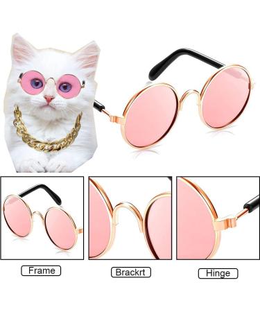 5 Pieces Pet Glasses | Fashion Sunglasses for Dogs & Cats | Retro Style Small & Medium Pet Sunglasses - Buy Online on GoSupps.com