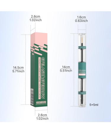 Eyebrow Growth Liquid | Double Ended Eyebrow Growth Liquid Fast Absorbing Nourishing Solution Natural Beauty Product for Daily Use - Buy Online on GoSupps.com
