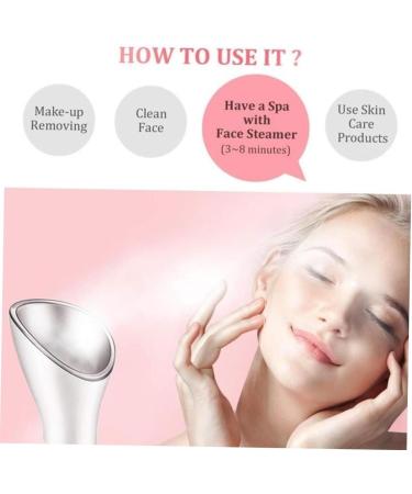BIUDECO Household Steaming Face Instrument Beauty Steaming Face Instrument Nano Cleansing Instrument White - Buy Online on GoSupps.com