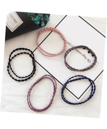 FRCOLOR Elastic Hair Ties Elastic Hair Bands Ponytail Holders Hair Accessories Hair Bands Ties Hair Rope Double Strand - Buy Online on GoSupps.com