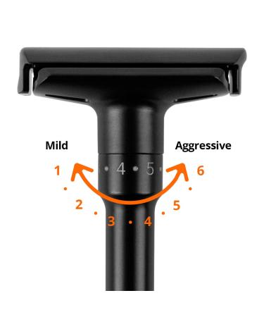 QSHAVE Adjustable Double Edge Safety Razor Deluxe Set with Stand - 8 Piece Set - Buy Online on GoSupps.com