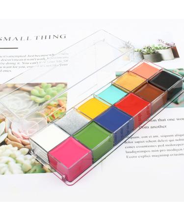 Minkissy 12-Piece Halloween Makeup Set | Professional Face Color Kit for Theater & Costume | Zombie & Horror Makeup Essentials - Buy Online on GoSupps.com