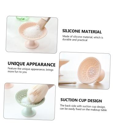 FRCOLOR 6 Pcs Silicone Makeup Brush Scrub Pad - Portable Cleaning Tool for Beauty Applicators & Brushes - Buy Online on GoSupps.com