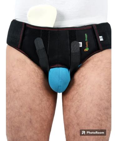 Inguinal Hernia Truss Belt for Men & Women - Extra Compression Pad | Medium Size | International Shipping - Buy Online on GoSupps.com