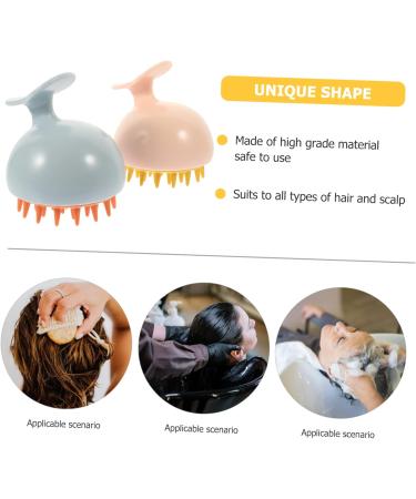 Frcolor 10 StK Shampoo Massage Brush - Silicone Scalp Peeling Tool for Healthy Hair Care | International Shipping Available - Buy Online on GoSupps.com