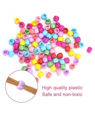 100 Mini Hair Clips - Colorful Pearl Hair Clips for Women & Girls | Plastic Hair Clamps & Needles in Box - Buy Online on GoSupps.com