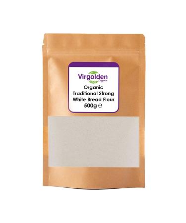 Organic Traditional Strong White Bread Flour 500g by Virgolden Organic