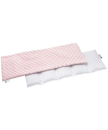 Medi partners cherry core pillow 60x20cm 800g minky 5 chambers grain pillow large eco nature heat pillow cold therapy removable cover (light pink) minky light pink