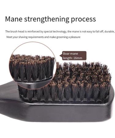 Dewedrt 1pcs Hair Funnel Wooden Shaving Brush the Face Baby Beard Brush Easy Install Easy to Use Brown - Buy Online on GoSupps.com