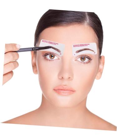 FOMIYES 480 Pcs Eyebrow Stickers Handheld Eyebrow Stencil Lash Tools Disposable Eyebrow Template Make up Set 1 count (Pack of 1) Whitex5pcs - Buy Online on GoSupps.com