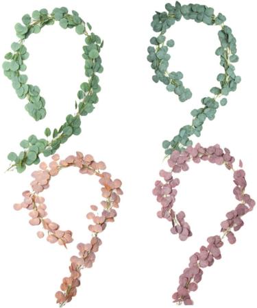 Zerodeko 1pc Garland Decor Artificial Plants Faux Eucalyptus Autumn Leaves Artificial Eucalyptus Spring Wreath for Front Door Artifical Green Leaves Wreath Green Leaf Wreath Arch Green 54x54cm - Buy Online on GoSupps.com