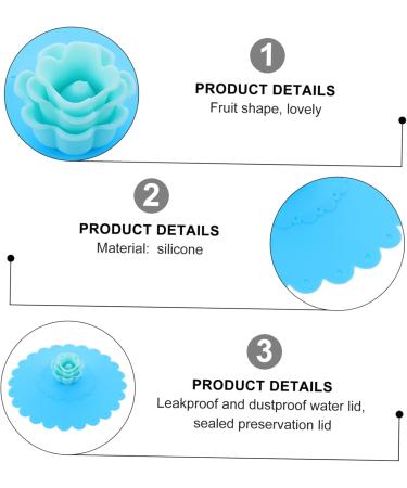 Alipis 12 Pcs Silicone Cup Lid Coffee Mugs Coffee Mug Lid Cover Silicone Leakproof Cup Lid Drink Cup Round 11x11x3cmx3pcs Light Bluex3pcs - Buy Online on GoSupps.com
