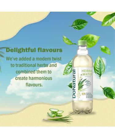 Pack de 12 DoNatural Eau aux Herbes Aloe Vera Citronnelle & Camomille 500 ml Boisson aloe vera faible en calories enrichie en magn sium et fibres sans dulcorants artificiels. Donat Aloe Vera 500 ml (Lot de 12) - Buy Online on GoSupps.com