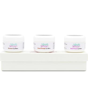 Naturally Wicked Lip Balm Trio | 3 Natural Fruity Flavoured Lip Balm Gift Set - Buy Online on GoSupps.com