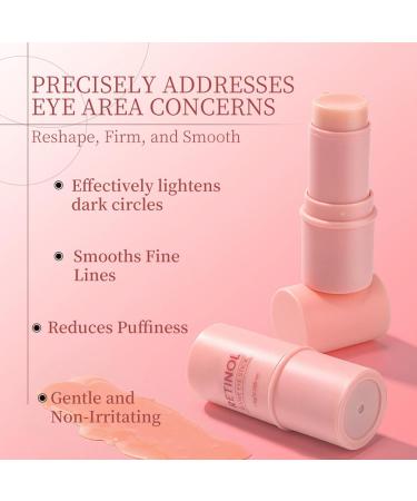 Retinol Eye Stick 2PCS Retinol Eye Cream with Caffeine-Dark Circles and Puffiness | Multi Eye Balm Hydrating Firm Eyes Smoothes Fine Lines Improve Dullness Relieves Aging of Under Eye / 0.52 Oz - Buy Online on GoSupps.com