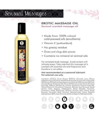 SHUNGA Sensation Massage Oil - Lavender 250 ml | Buy Internationally | Premium Sensual Experience - Buy Online on GoSupps.com