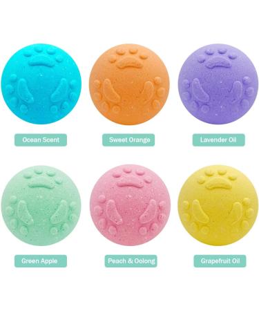 6PK XXL Kids Bath Bombs with Puppy Toys - Natural Handmade Surprise for Toddlers - Buy Online on GoSupps.com